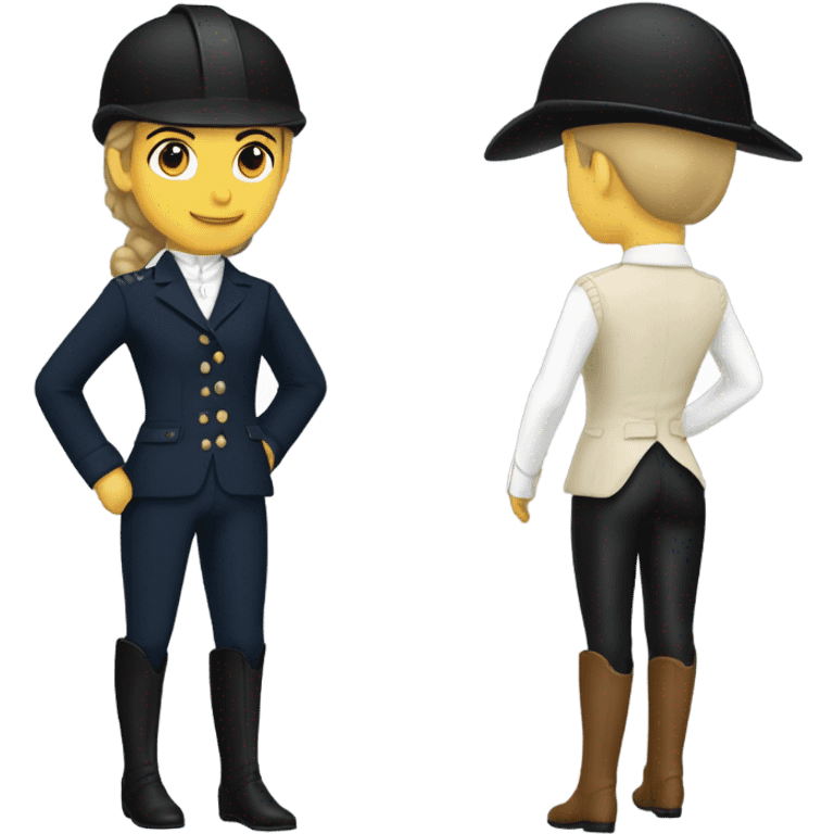 formal horseback riding attire emoji