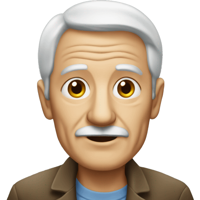 old man with rolato emoji