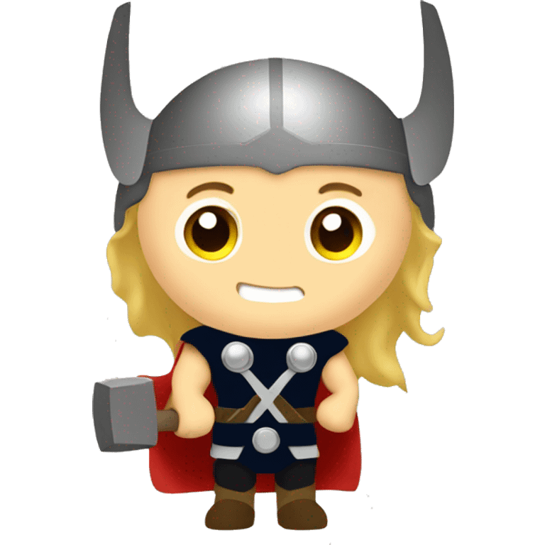 Thor holding a hammer emoji