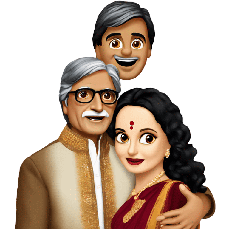 amitabh bacchan with rekha emoji