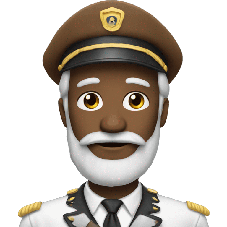 Old Captain With Beard loves you emoji