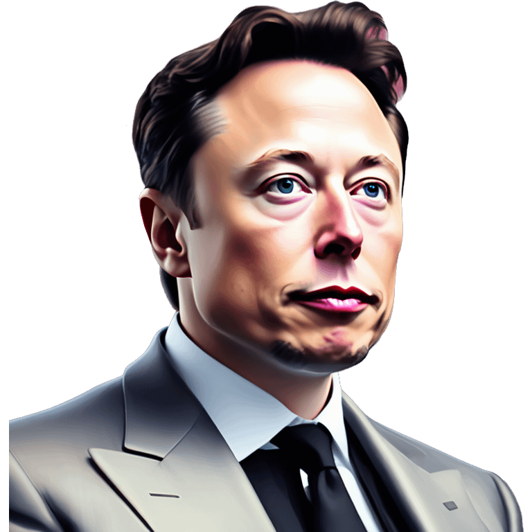 Synthwave pixelated Elon Musk in Uncle Scrooge style, oil paint, mysterious eyes, intricate lips, masterpiece portrait, beautiful, desirable, logical emoji