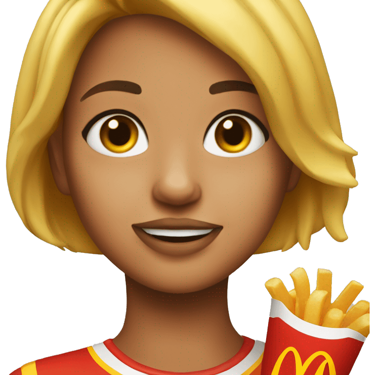 girl with maccas emoji