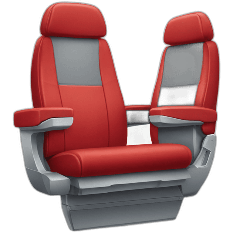 Business class red Airplane seat emoji