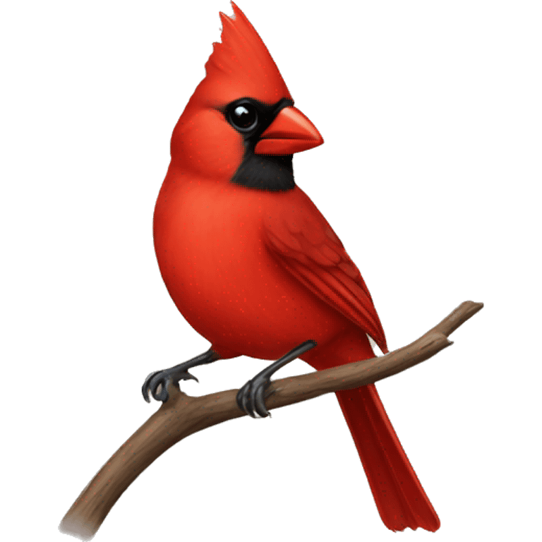 Cardinal bird emoji