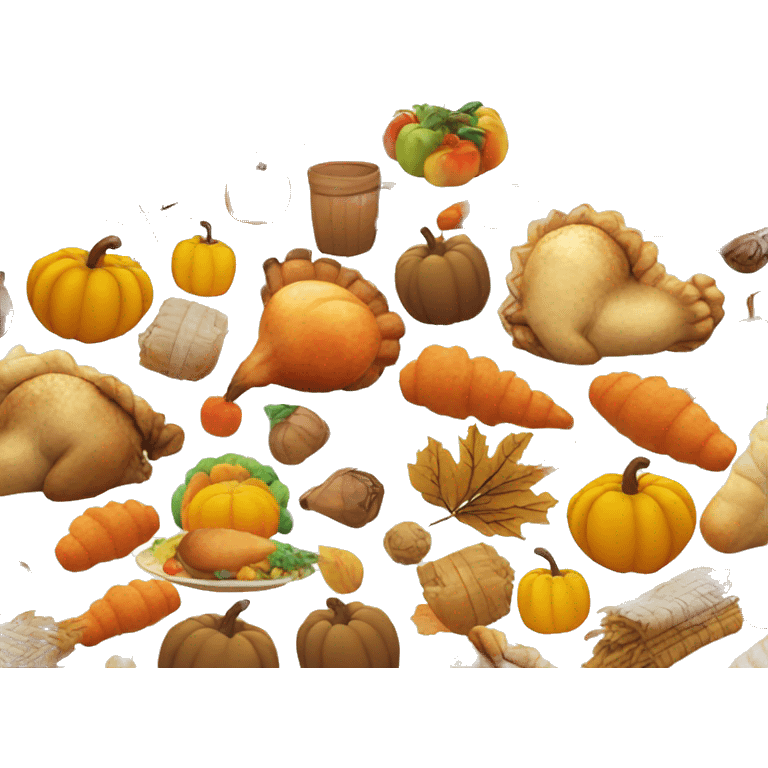 Thanksgiving cornucopia emoji