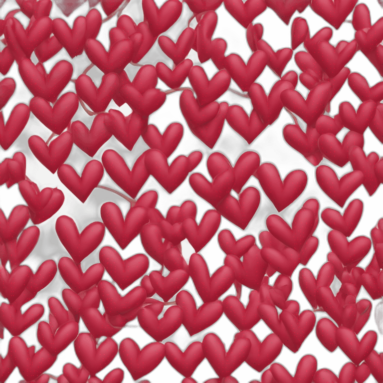 red spiky vine heart border emoji