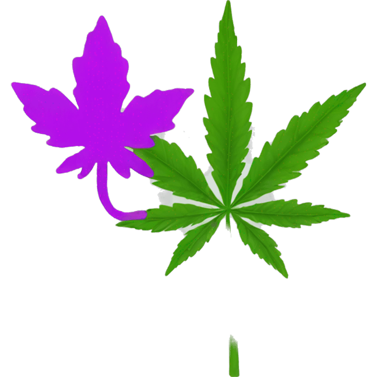 Weed joint flower emoji