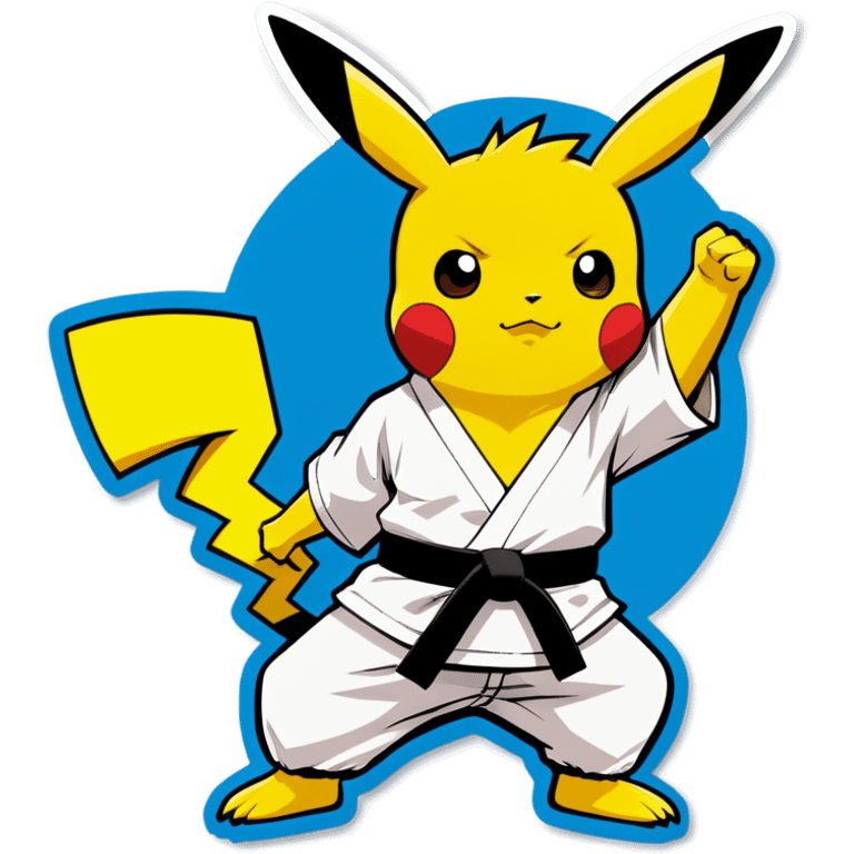 Karate pikachu emoji