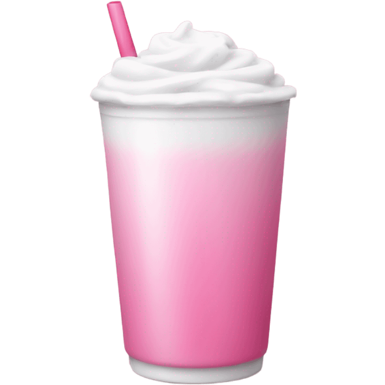 Pink white beverage  emoji