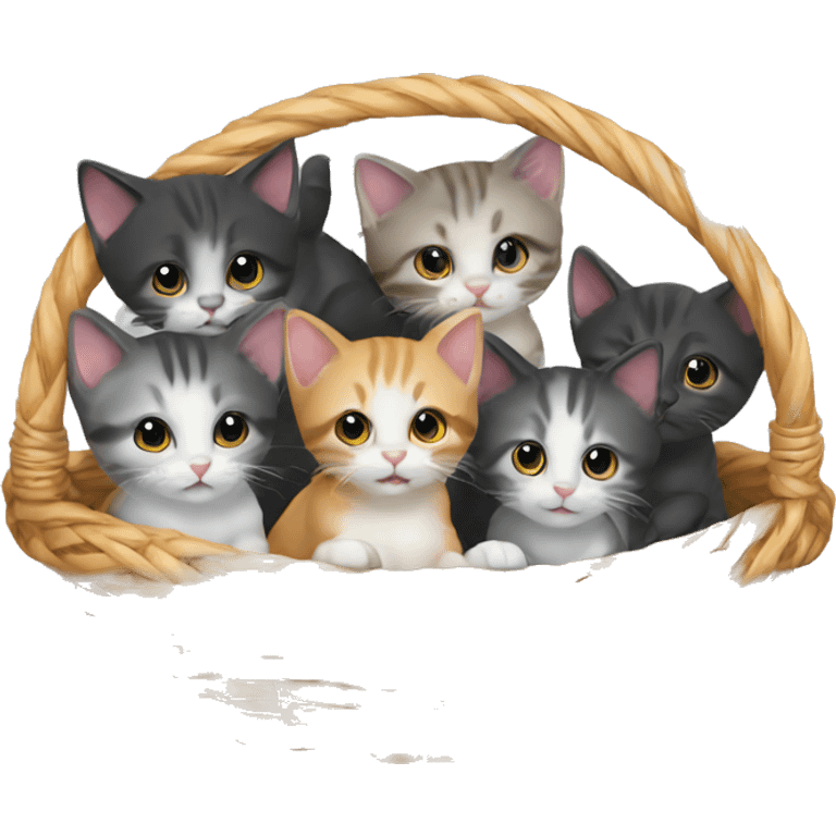 basket of kittens  emoji