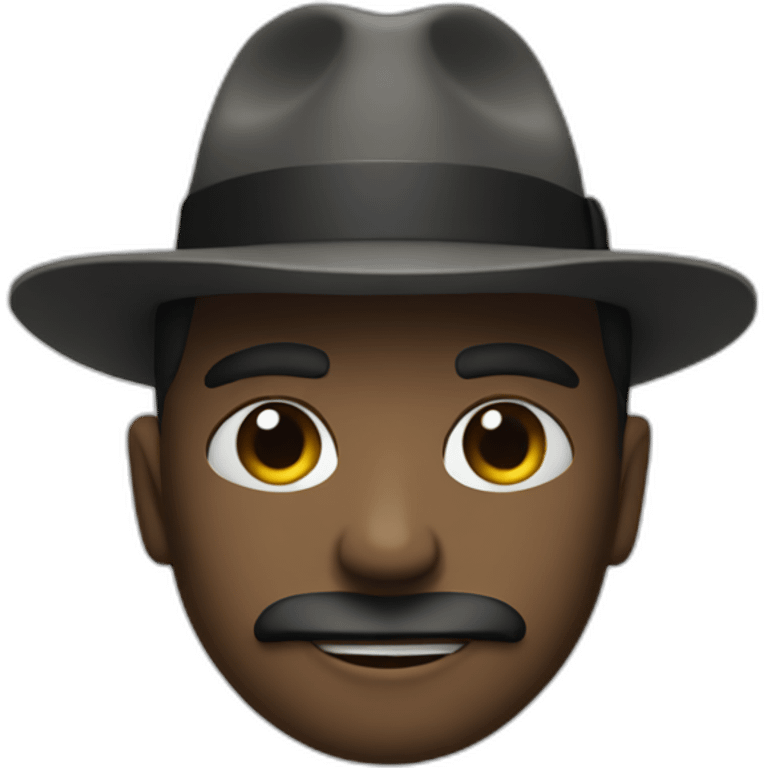 Mafia wearing a hat emoji