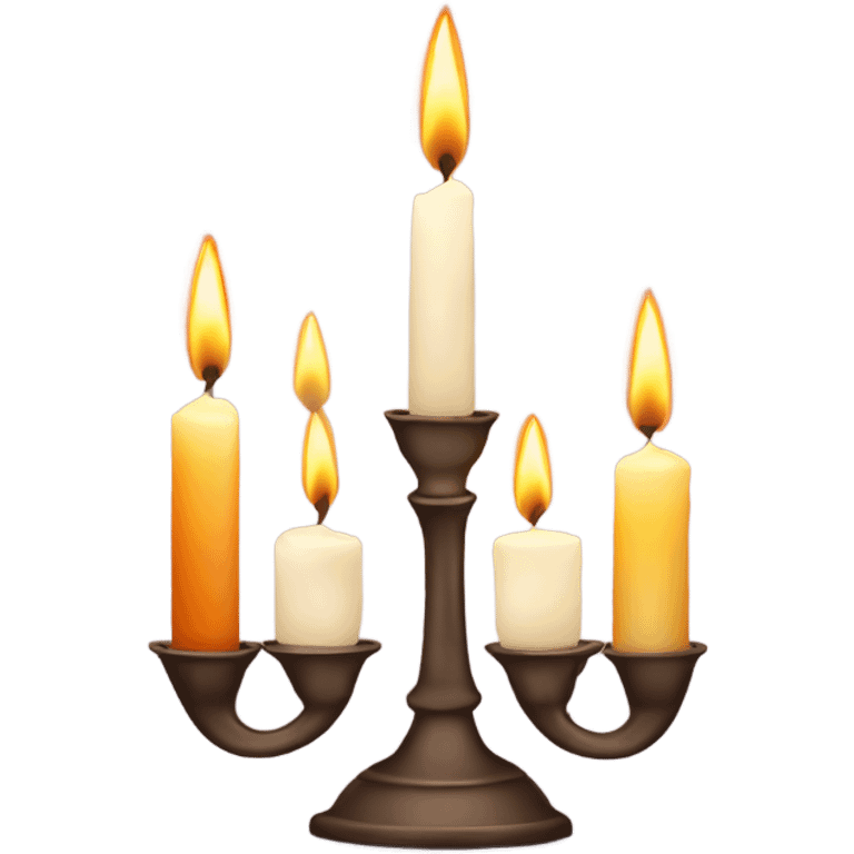 Shabbat shalom with candles  emoji