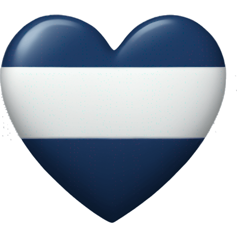 Navy blue heart  emoji