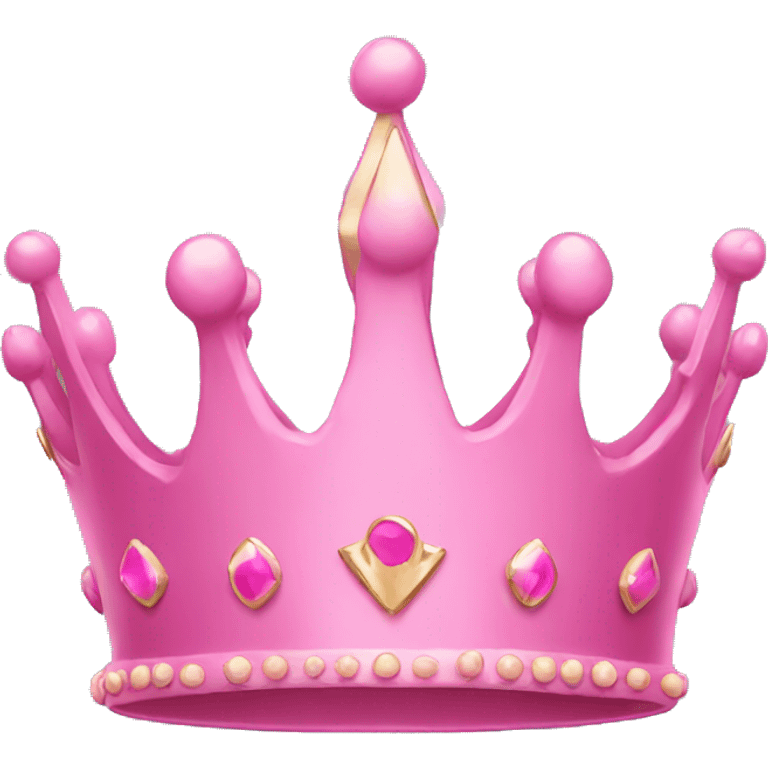 Pink crown emoji