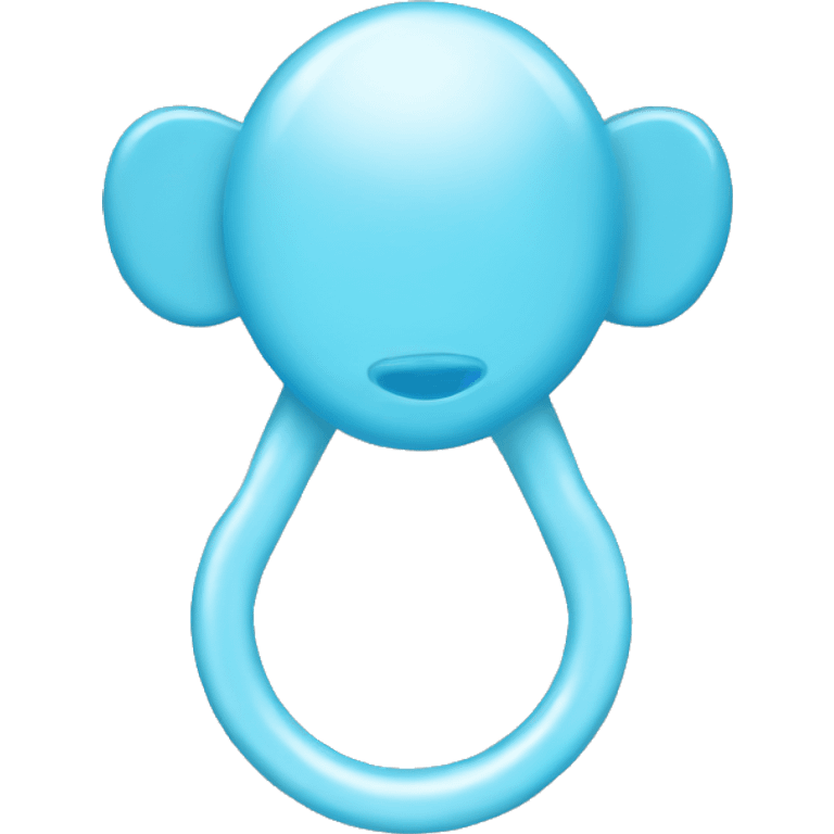 Light blue pacifier  emoji