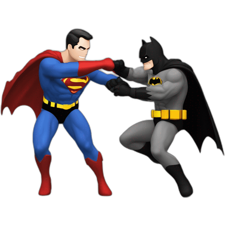 Batman fight superman emoji