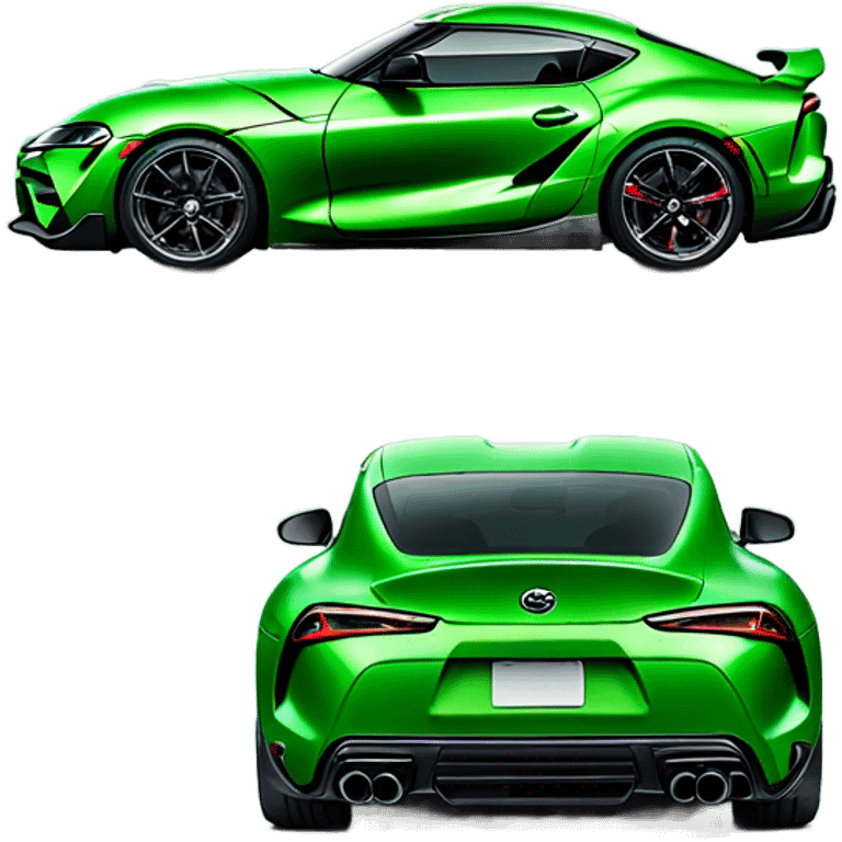 The new green Toyota Supra emoji