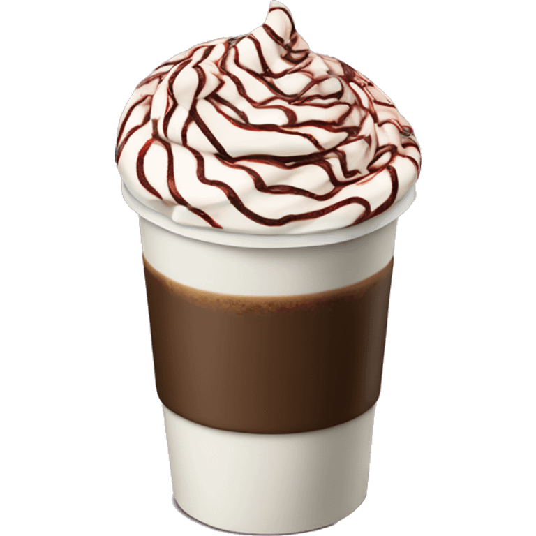 Starbucks peppermint mocha emoji