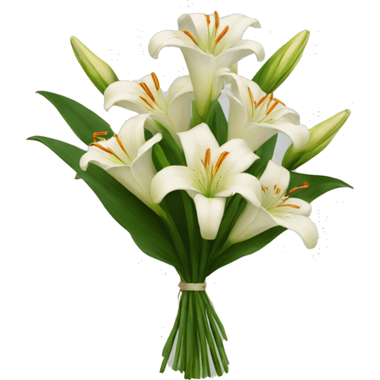 Bouquet of lillies  emoji