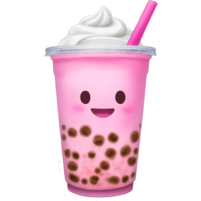 Light pink bubble tea emoji