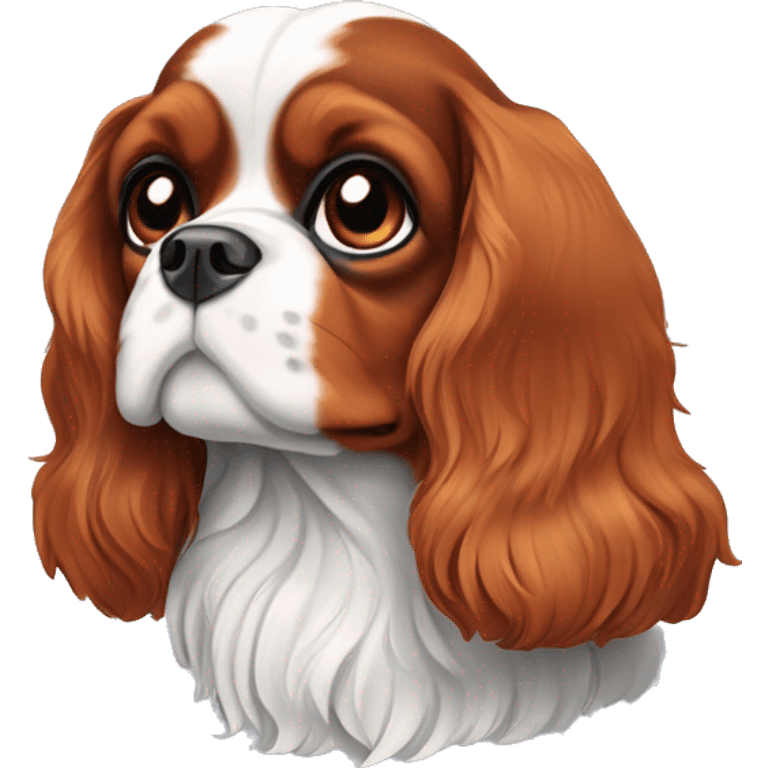  Cavalier King Charles spaniel tricolor emoji