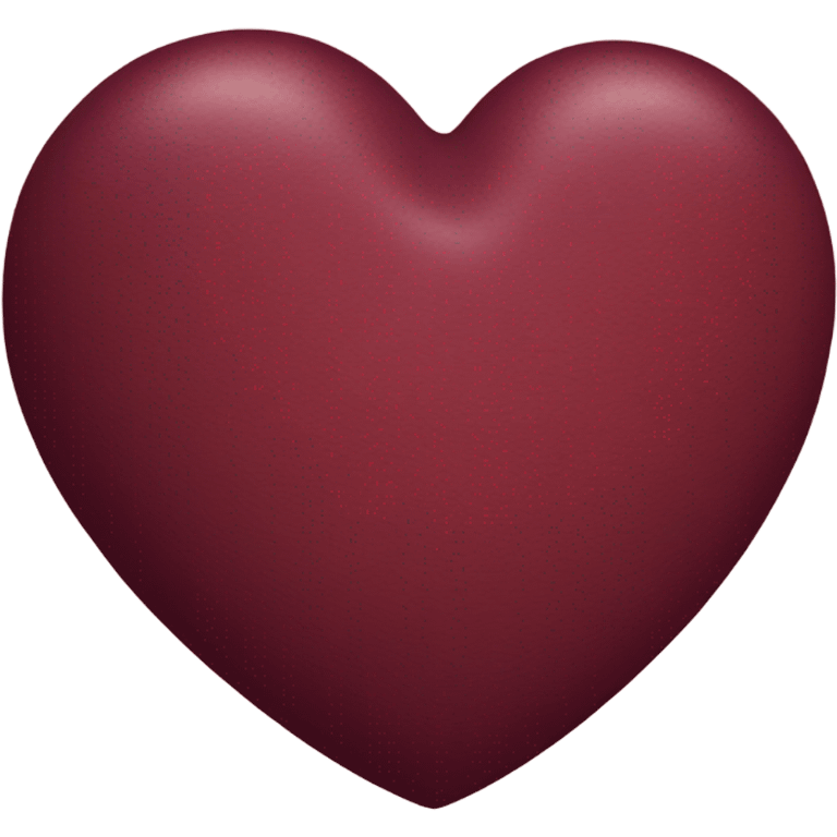 burgundy heart emoji