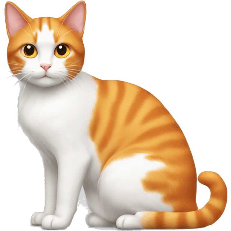 orange and white cat emoji