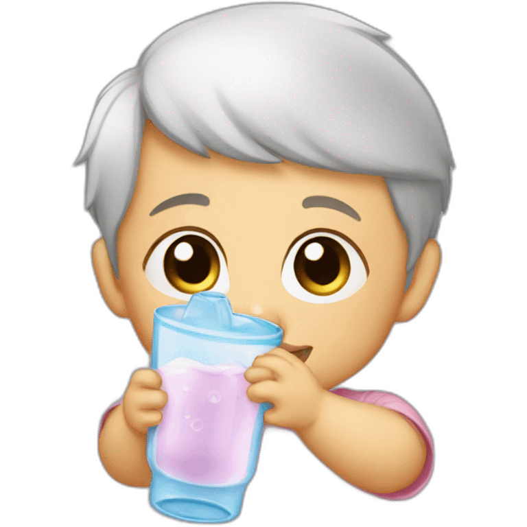 Baby drink water emoji