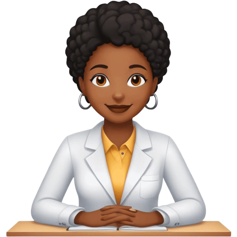 Black girl psychologist  emoji