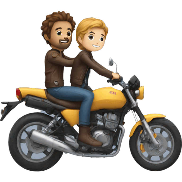 Motorbike and Oliver  emoji