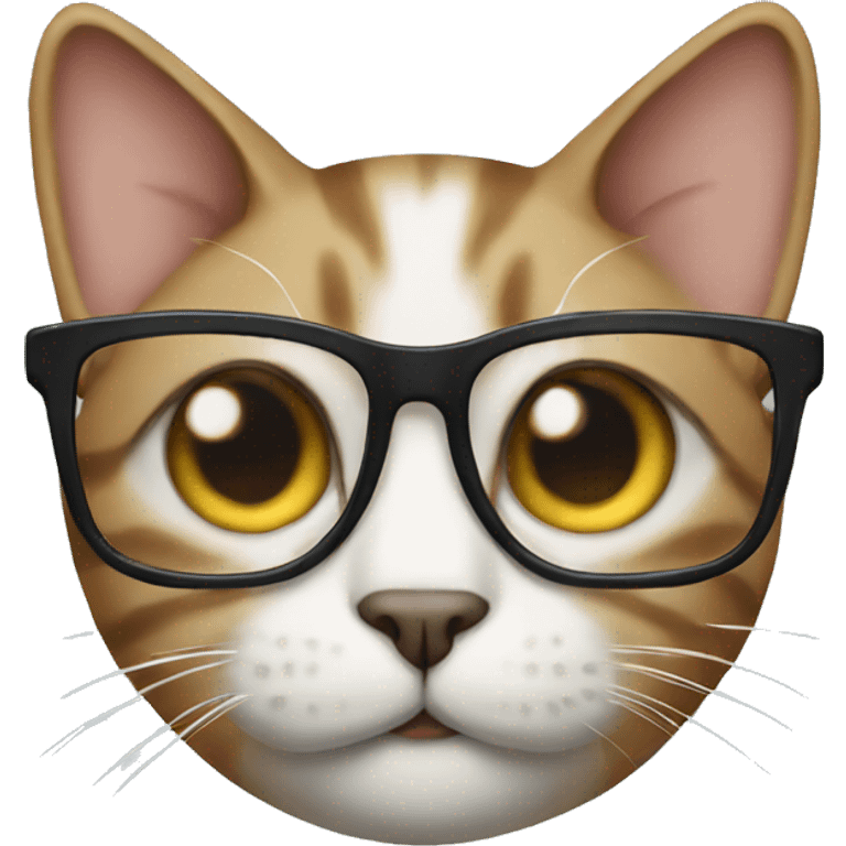 Cat with glasses emoji