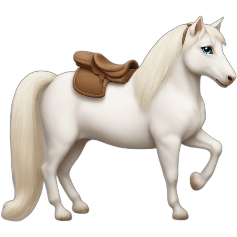 ragdoll cat on a horse emoji