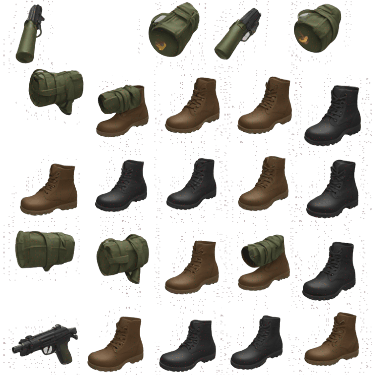 grenade launcher shooting boots emoji