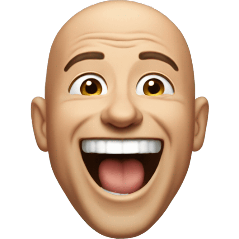 jeff bezos laughing and cheering half body emoji