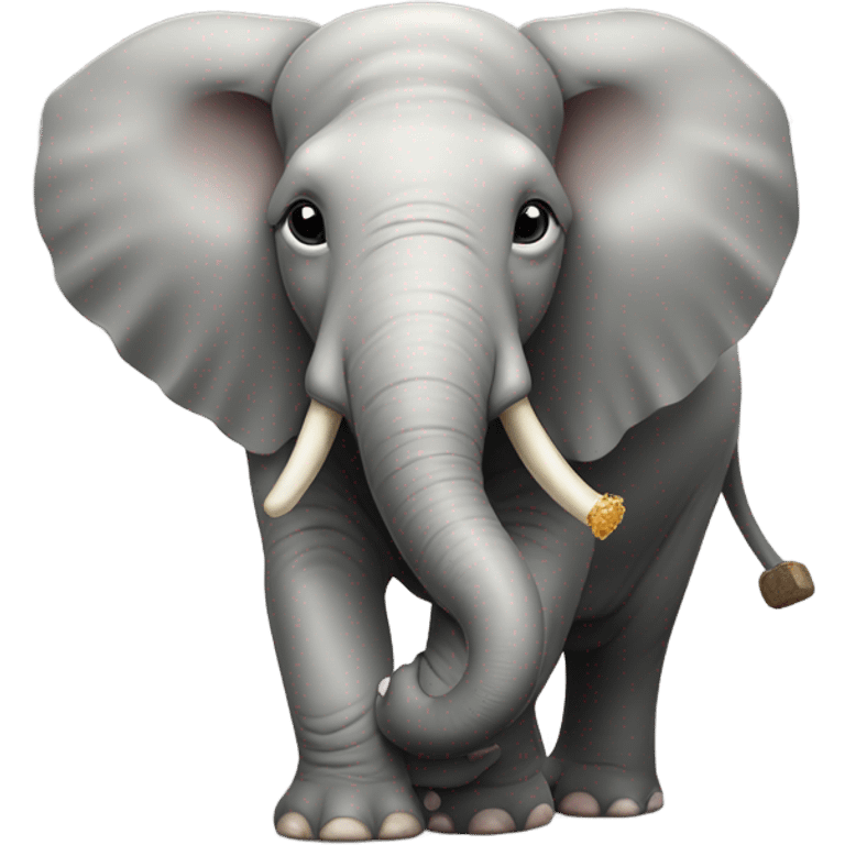 A elephant eating CAVA emoji