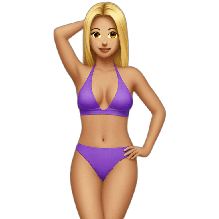 Sexy bikini onesie emoji