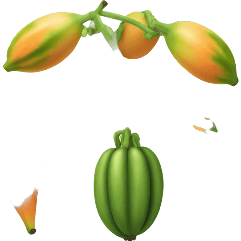 papaya fruit emoji