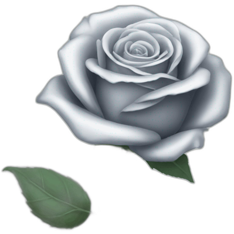 silver rose emoji