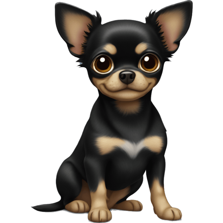  black chihuahua shitzu mix emoji