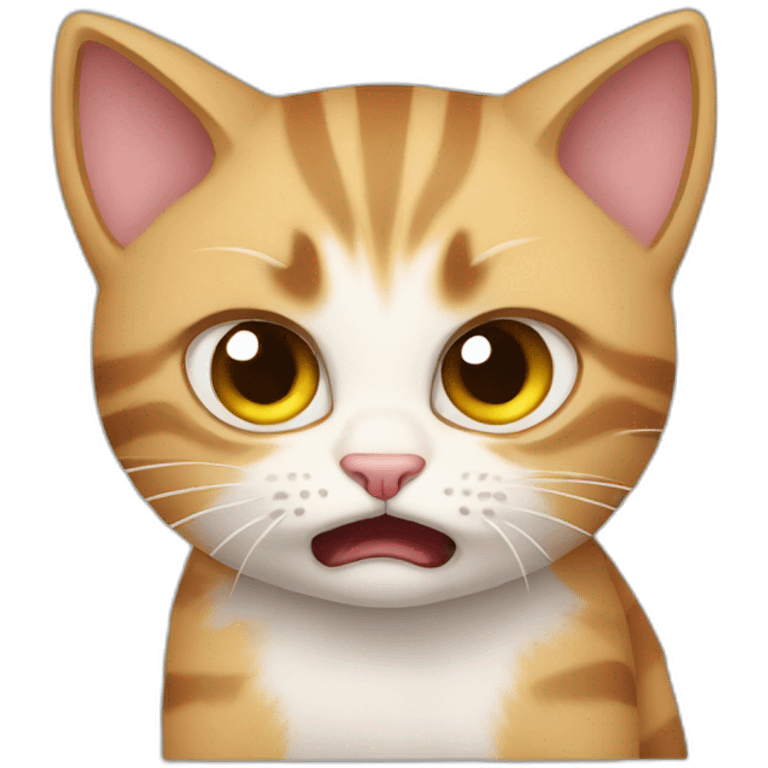 An angry kitten emoji