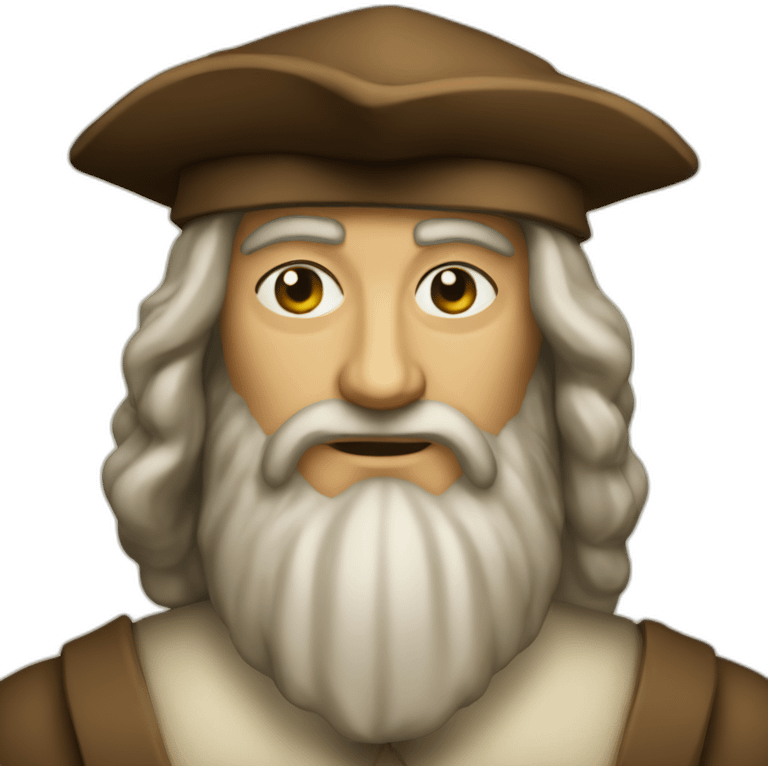 leonardo da vinci forward emoji