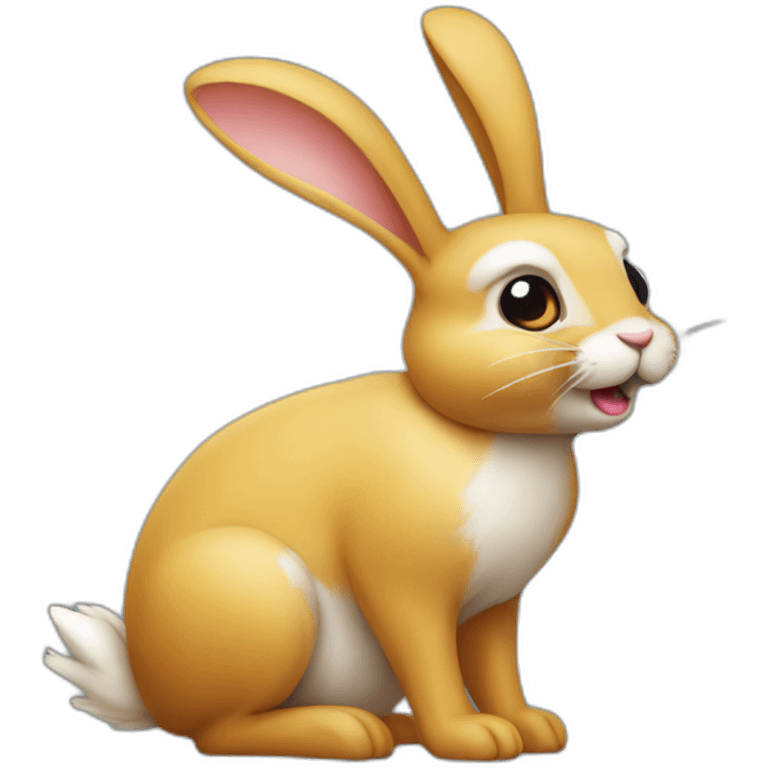 rabbit on develon exvacator emoji