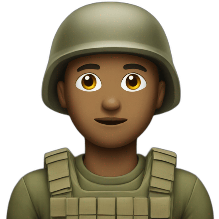 Soldier in war emoji