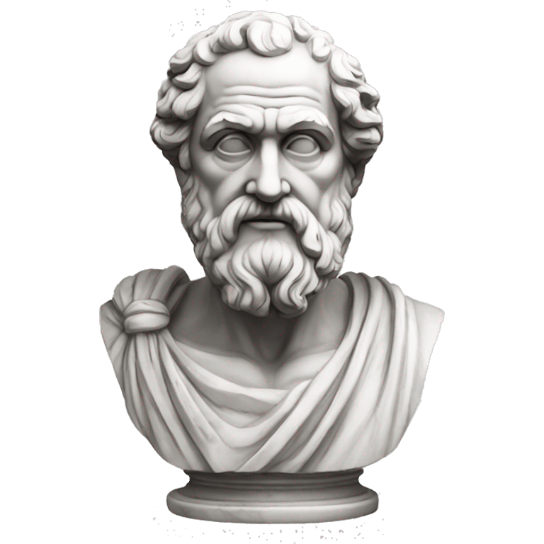 Marble bust of ancient greek philosopher emoji