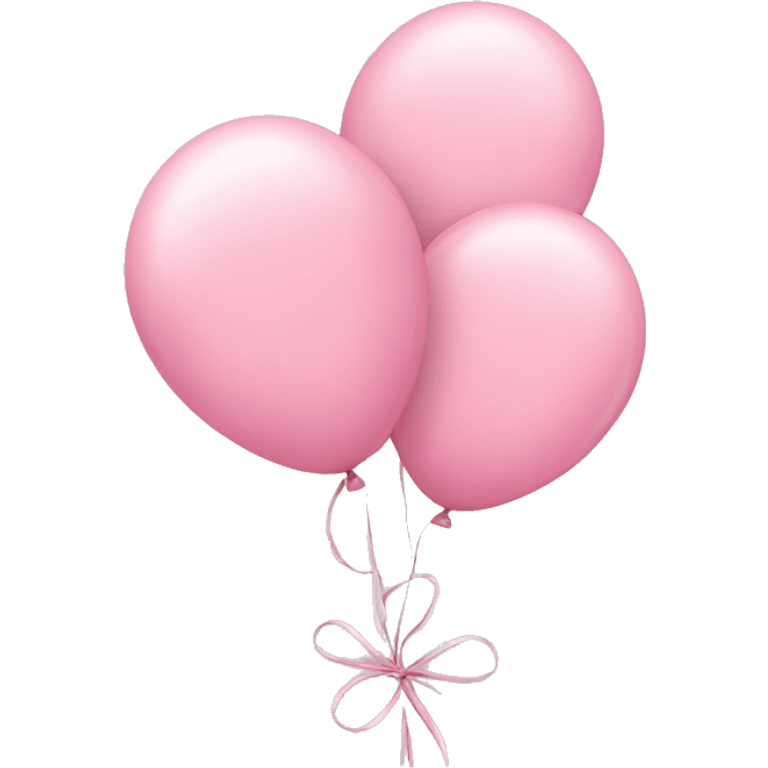  light pink balloons tied together emoji