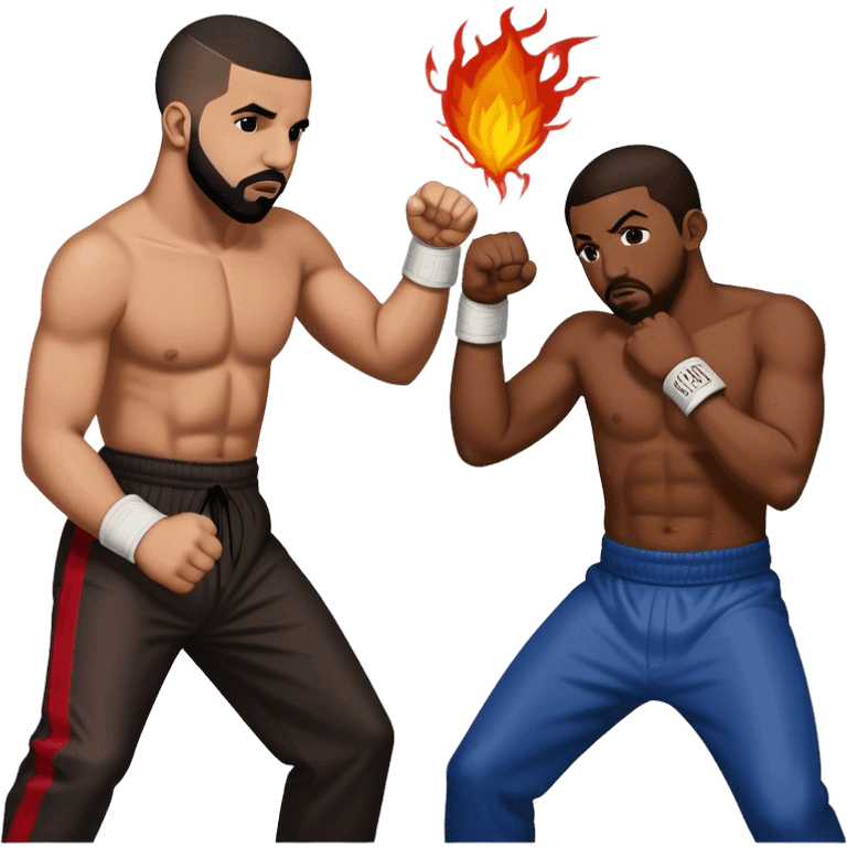 Drake fighting Kendrick lamar emoji