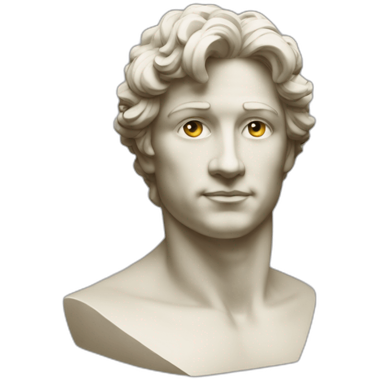 face david statue michel-ange emoji