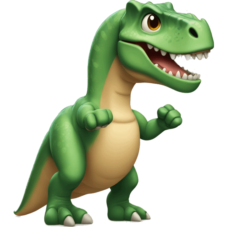 Facedinosaur with thumb up emoji