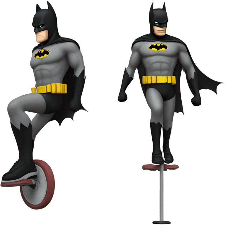 Batman on a pogo stick  emoji